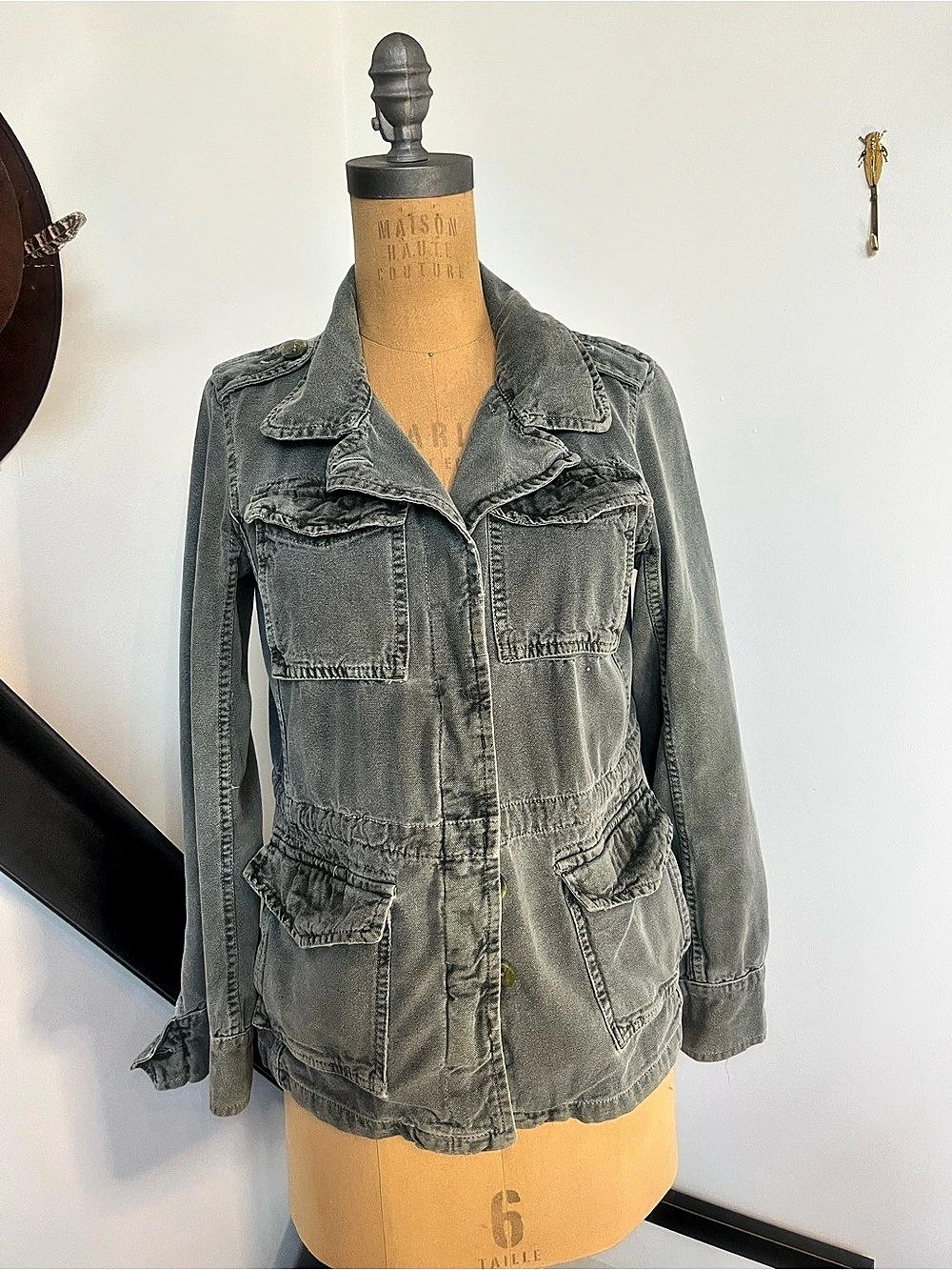 Sundry olive heavy cotton Utility Jacket